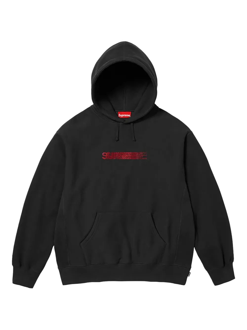 Supreme x Swarovski motion-logo hoodie front